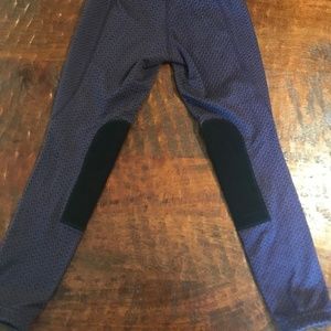 Kerrits Breeches Girls Riding Pants Purple/Black